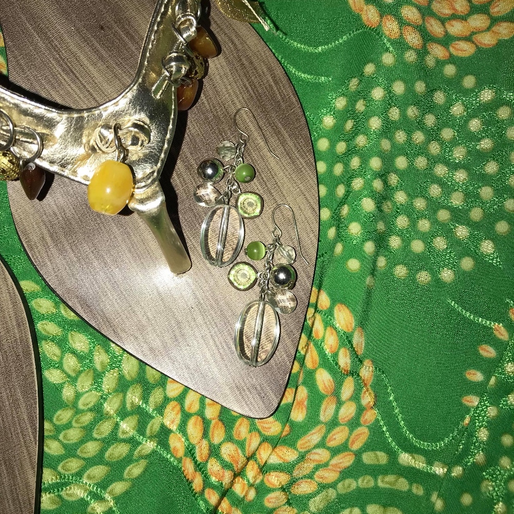 Pointed Shoes From Greece and Earrings